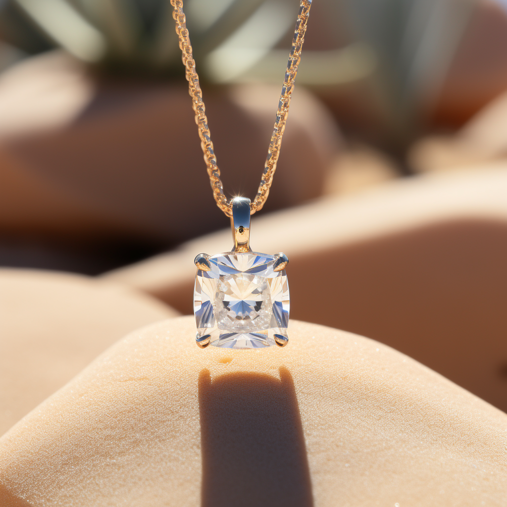 Princess Cut Diamond Drop Pendant – Stefan Diamonds